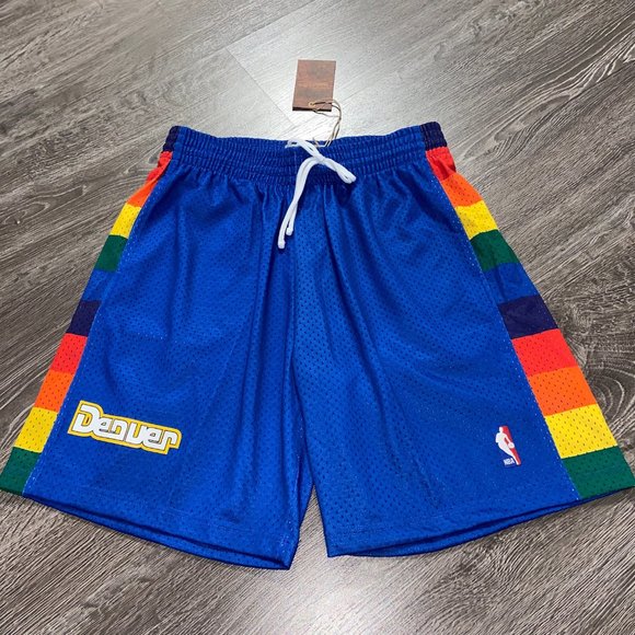 Mitchell & Ness Men's Denver Nuggets Road Swingman Shorts 1991-92 Size NEW
